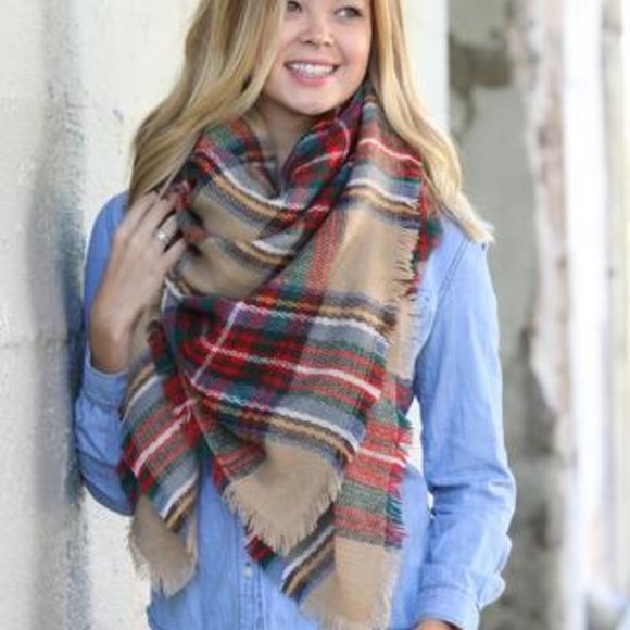 CLASSIC Plaid Print Fall / Winter Blanket … - Picture 6 of 10